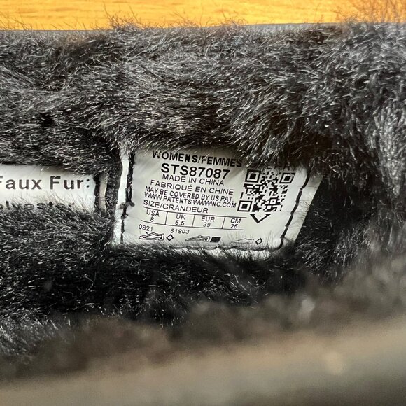 Sperry Float Cozy Slip On Boat Shoes Womens 8 Faux Fur Lined Casual Black NEW - Picture 6 of 9